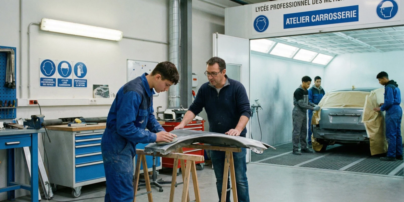 Compétences à Développer en Bac Pro Carrossier Peintre Automobile dès la Seconde